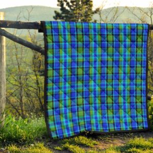 Westy Blue Plaid Quilt Home Decor  Quilt